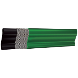 TUYAU PVC APLATISSABLE VERT DIAM 76.2X78.6